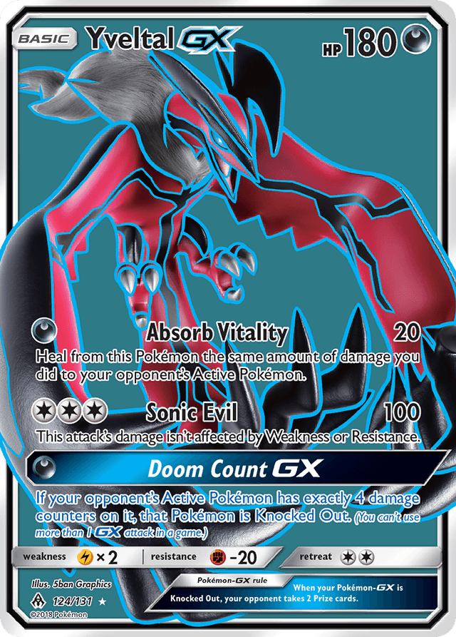 Carta Yveltal-GX 124/131 do set Forbidden Light — Pokémon TCG | Bynx