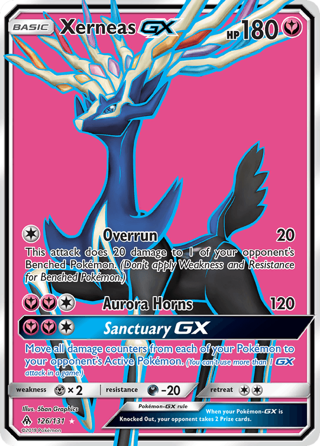 Carta Xerneas-GX 126/131 do set Forbidden Light — Pokémon TCG | Bynx