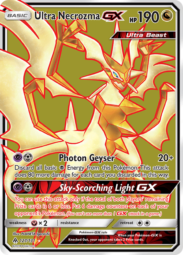 Carta Ultra Necrozma-GX 127/131 do set Forbidden Light — Pokémon TCG | Bynx