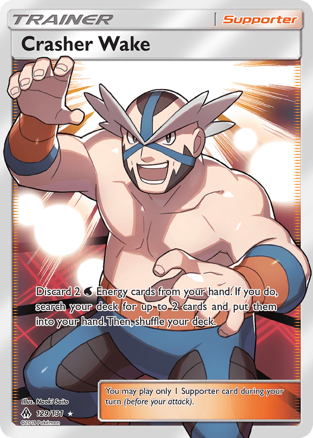 Carta Crasher Wake 129/131 do set Forbidden Light — Pokémon TCG | Bynx