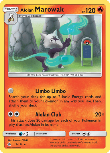 Carta Alolan Marowak 12/131 do set Forbidden Light — Pokémon TCG | Bynx