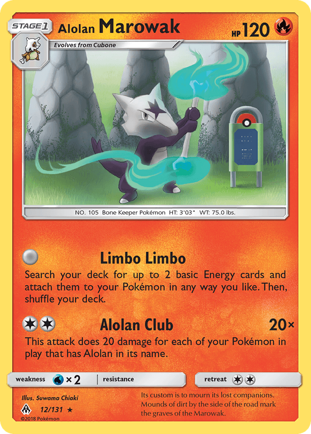 Carta Alolan Marowak 12/131 do set Forbidden Light — Pokémon TCG | Bynx