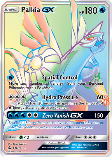 Carta Palkia-GX 132/131 do set Forbidden Light — Pokémon TCG | Bynx