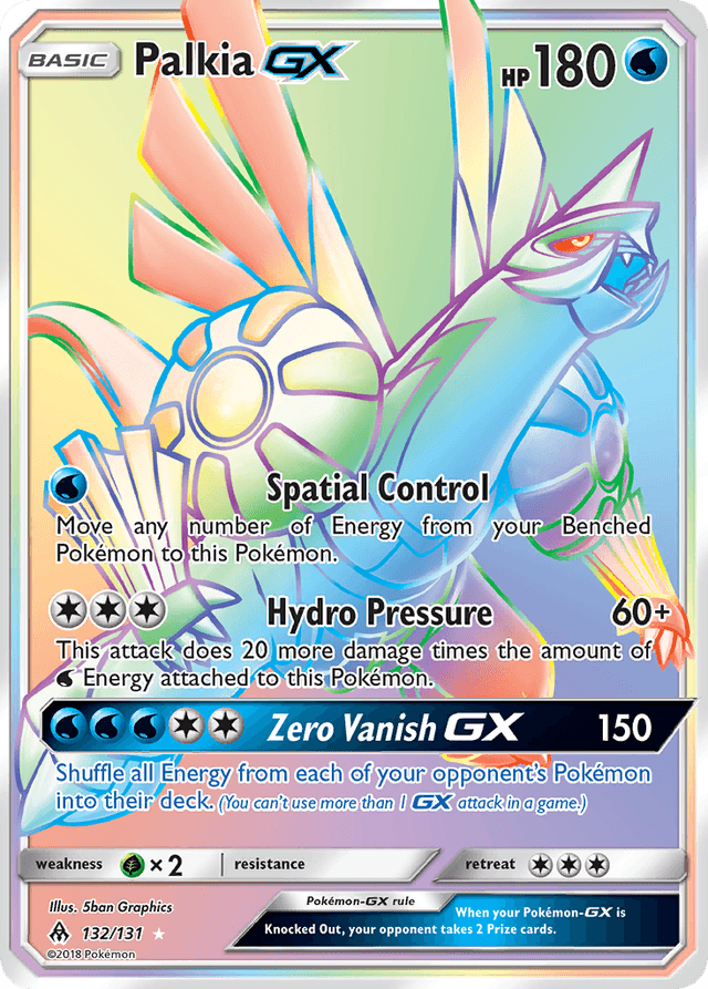 Carta Palkia-GX 132/131 do set Forbidden Light — Pokémon TCG | Bynx