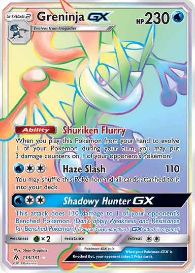 Carta Greninja-GX 133/131 do set Forbidden Light — Pokémon TCG | Bynx