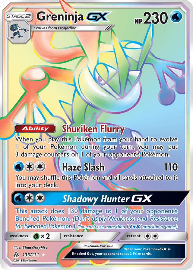Carta Greninja-GX 133/131 do set Forbidden Light — Pokémon TCG | Bynx