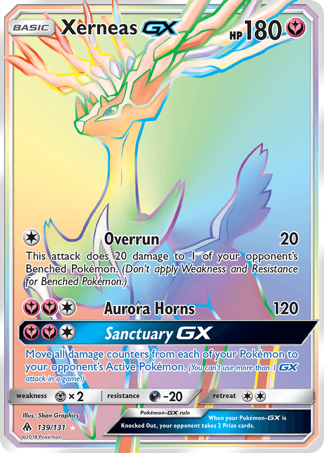 Carta Xerneas-GX 139/131 do set Forbidden Light — Pokémon TCG | Bynx