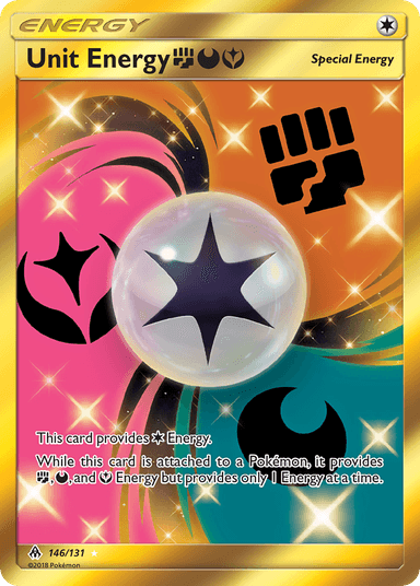 Carta Unit Energy FightingDarknessFairy 146/131 do set Forbidden Light — Pokémon TCG | Bynx