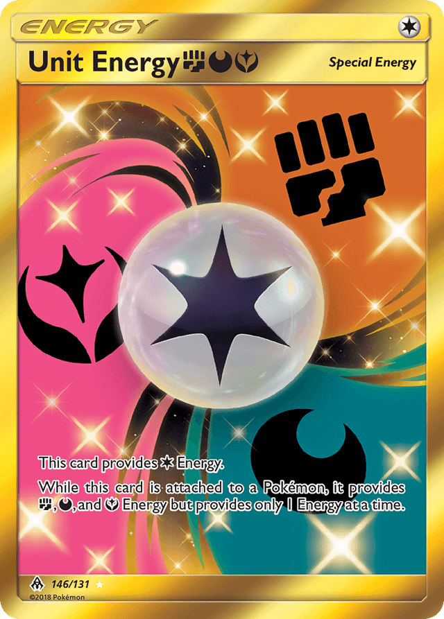 Carta Unit Energy FightingDarknessFairy 146/131 do set Forbidden Light — Pokémon TCG | Bynx