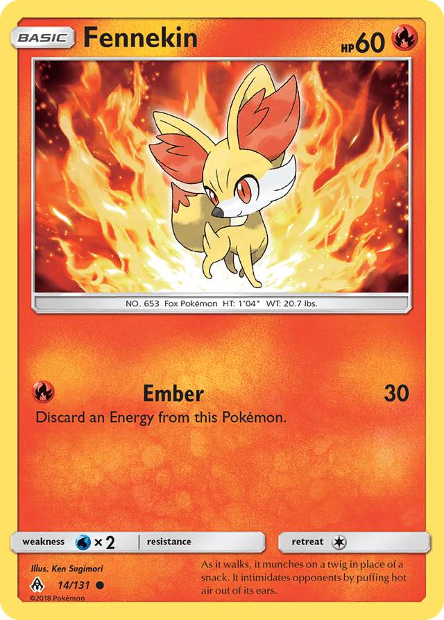 Carta Fennekin 14/131 do set Forbidden Light — Pokémon TCG | Bynx