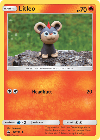 Carta Litleo 18/131 do set Forbidden Light — Pokémon TCG | Bynx