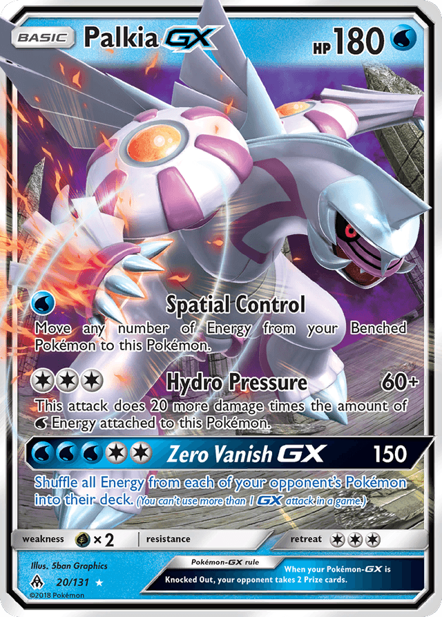 Carta Palkia-GX 20/131 do set Forbidden Light — Pokémon TCG | Bynx