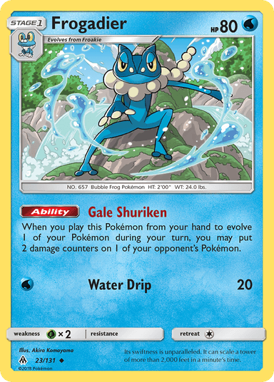Carta Frogadier 23/131 do set Forbidden Light — Pokémon TCG | Bynx