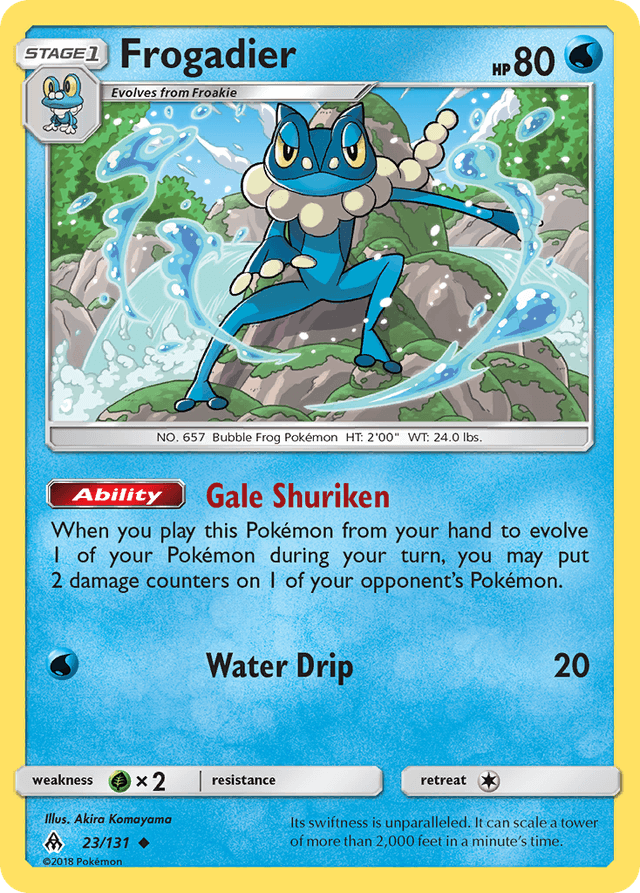 Carta Frogadier 23/131 do set Forbidden Light — Pokémon TCG | Bynx