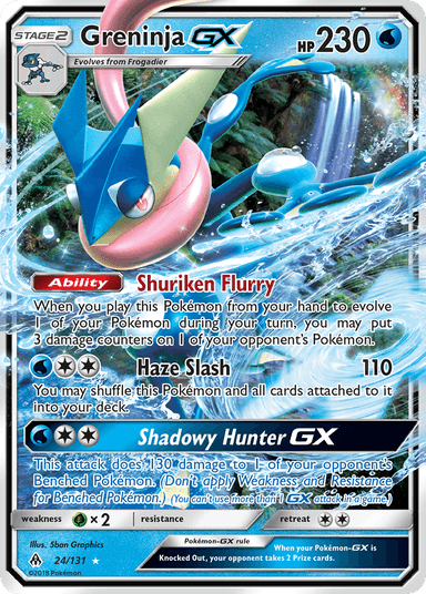 Carta Greninja-GX 24/131 do set Forbidden Light — Pokémon TCG | Bynx