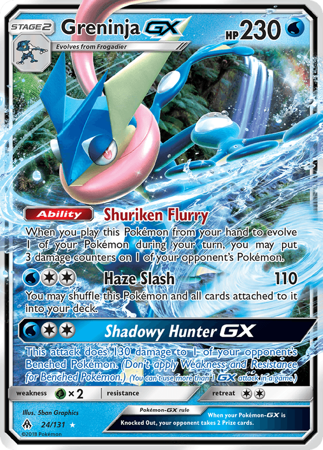 Carta Greninja-GX 24/131 do set Forbidden Light — Pokémon TCG | Bynx
