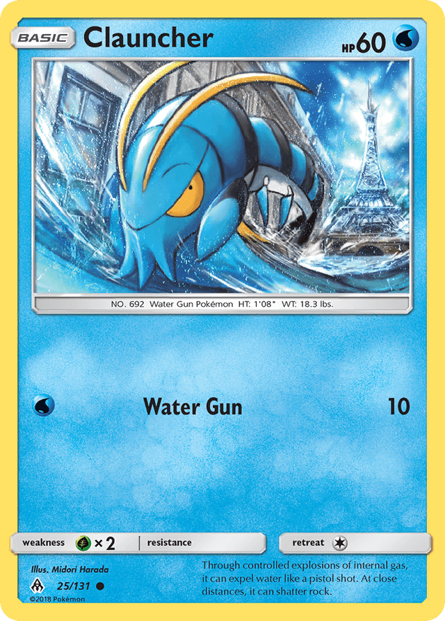 Carta Clauncher 25/131 do set Forbidden Light — Pokémon TCG | Bynx