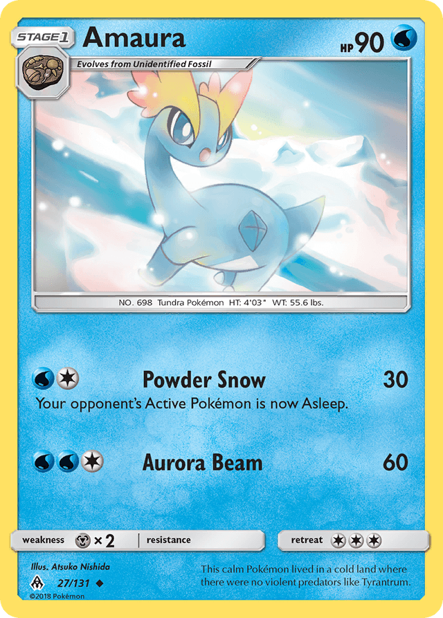 Carta Amaura 27/131 do set Forbidden Light — Pokémon TCG | Bynx
