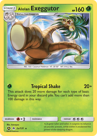Carta Alolan Exeggutor 2a/131 do set Forbidden Light — Pokémon TCG | Bynx