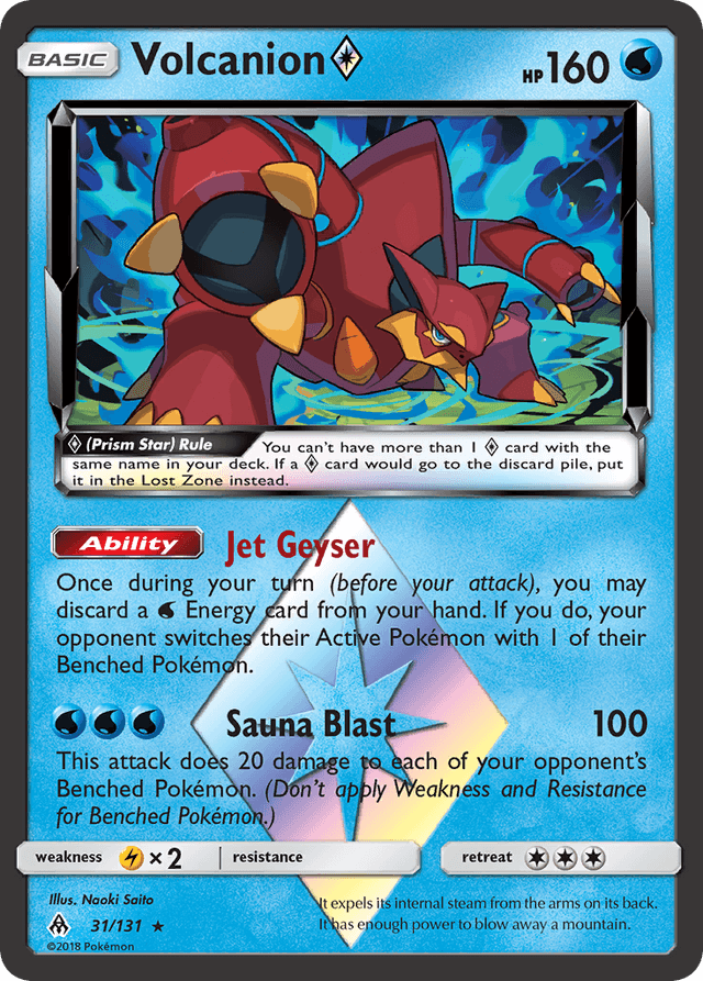 Carta Volcanion ◇ 31/131 do set Forbidden Light — Pokémon TCG | Bynx