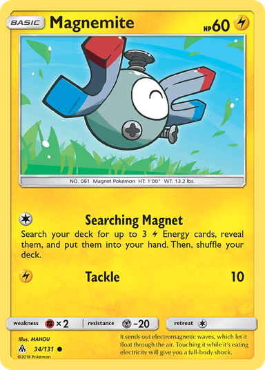 Carta Magnemite 34/131 do set Forbidden Light — Pokémon TCG | Bynx