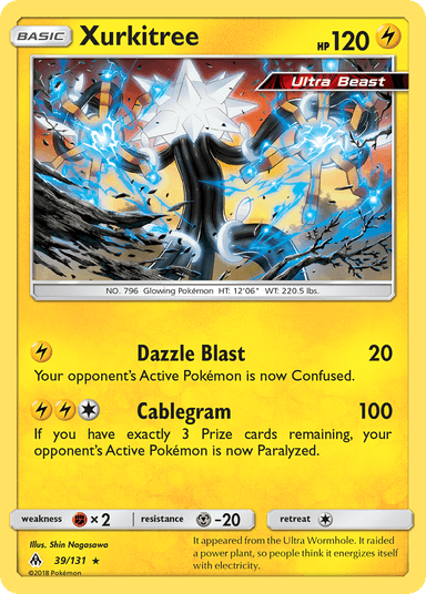 Carta Xurkitree 39/131 do set Forbidden Light — Pokémon TCG | Bynx