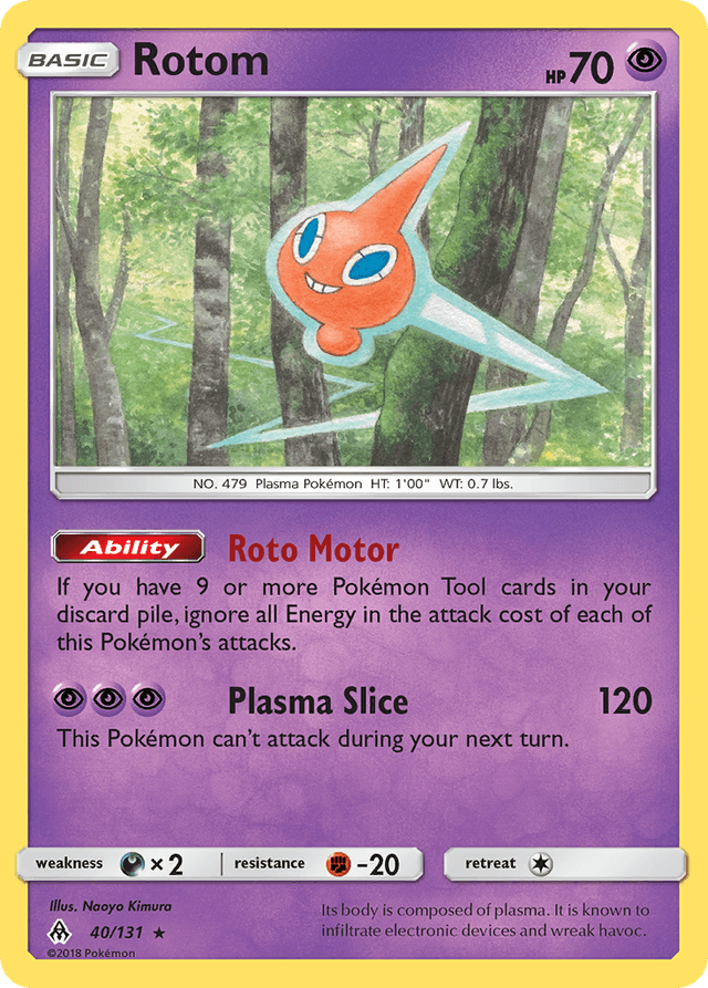 Carta Rotom 40/131 do set Forbidden Light — Pokémon TCG | Bynx