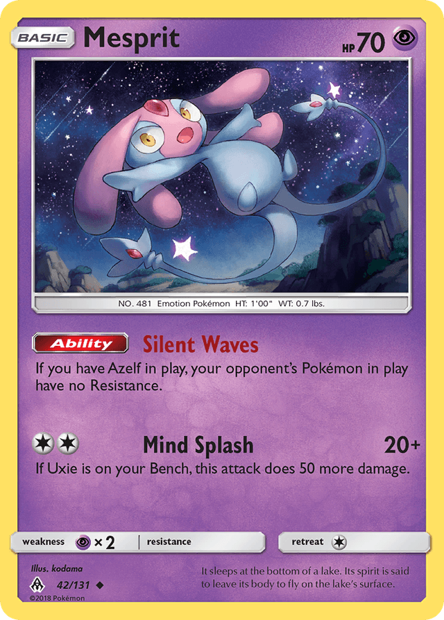 Carta Mesprit 42/131 do set Forbidden Light — Pokémon TCG | Bynx