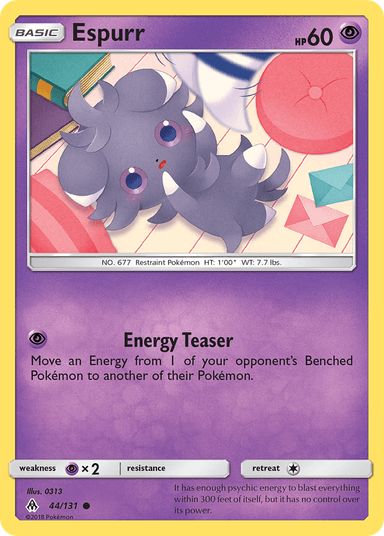Carta Espurr 44/131 do set Forbidden Light — Pokémon TCG | Bynx