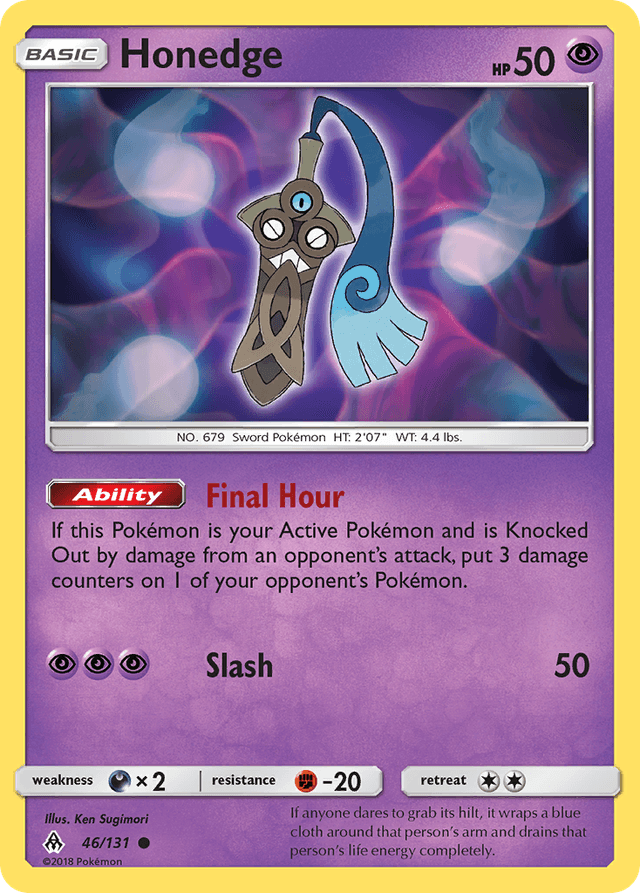 Carta Honedge 46/131 do set Forbidden Light — Pokémon TCG | Bynx