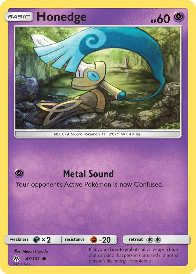 Carta Honedge 47/131 do set Forbidden Light — Pokémon TCG | Bynx