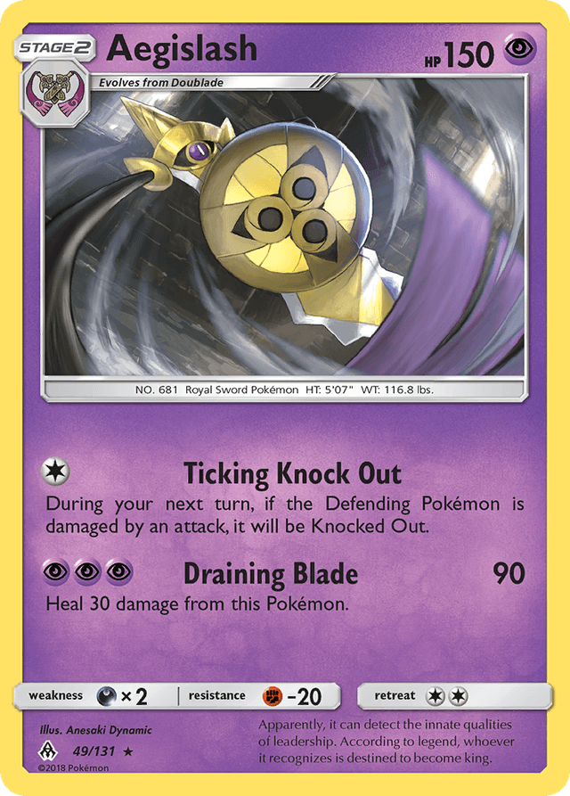 Carta Aegislash 49/131 do set Forbidden Light — Pokémon TCG | Bynx