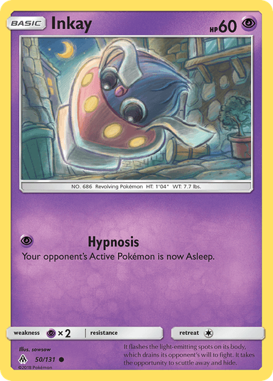 Carta Inkay 50/131 do set Forbidden Light — Pokémon TCG | Bynx