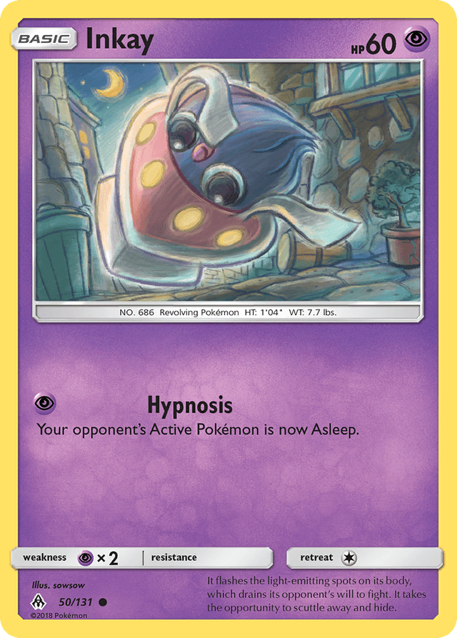Carta Inkay 50/131 do set Forbidden Light — Pokémon TCG | Bynx
