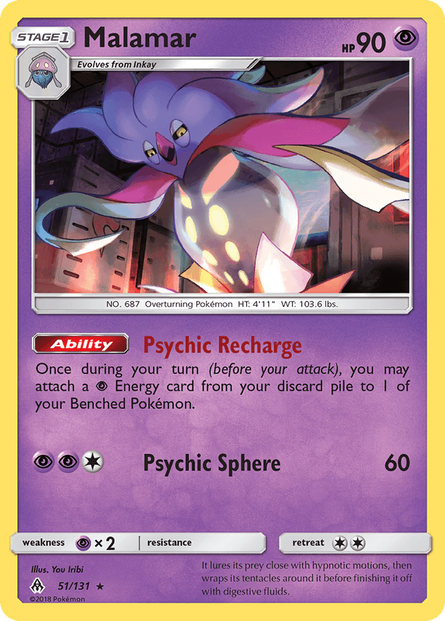 Carta Malamar 51/131 do set Forbidden Light — Pokémon TCG | Bynx