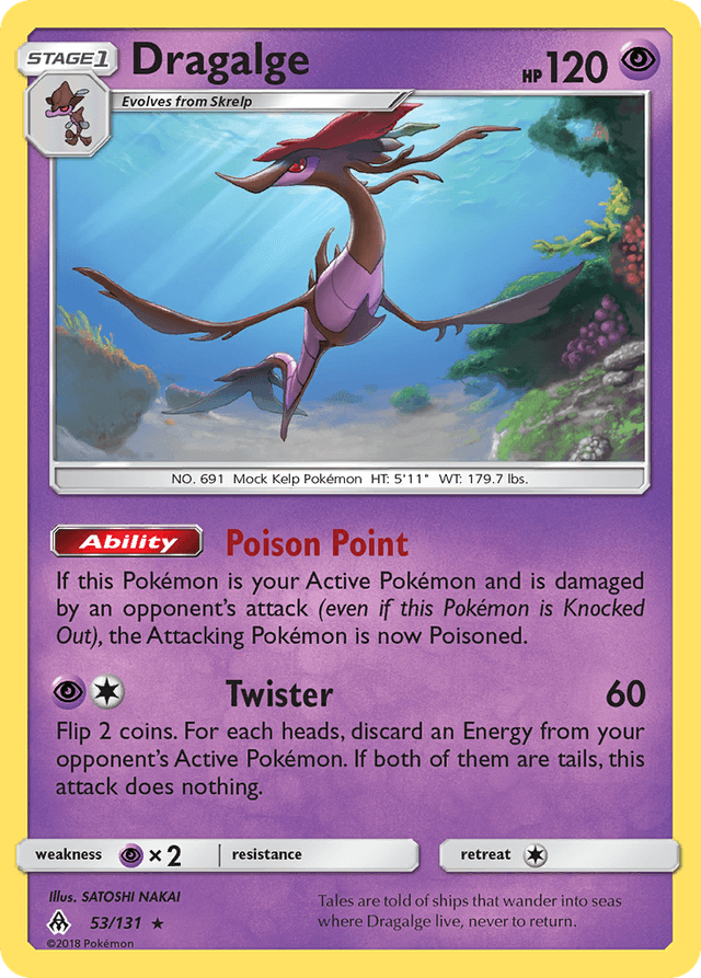 Carta Dragalge 53/131 do set Forbidden Light — Pokémon TCG | Bynx