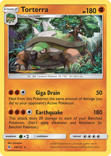 Carta Torterra 58/131 do set Forbidden Light — Pokémon TCG | Bynx
