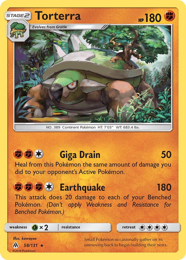 Carta Torterra 58/131 do set Forbidden Light — Pokémon TCG | Bynx