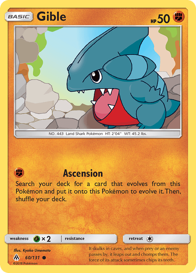 Carta Gible 60/131 do set Forbidden Light — Pokémon TCG | Bynx