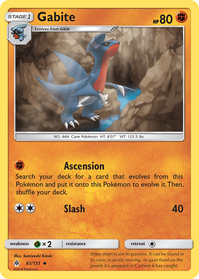 Carta Gabite 61/131 do set Forbidden Light — Pokémon TCG | Bynx