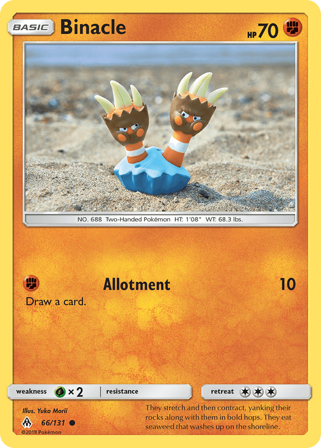 Carta Binacle 66/131 do set Forbidden Light — Pokémon TCG | Bynx