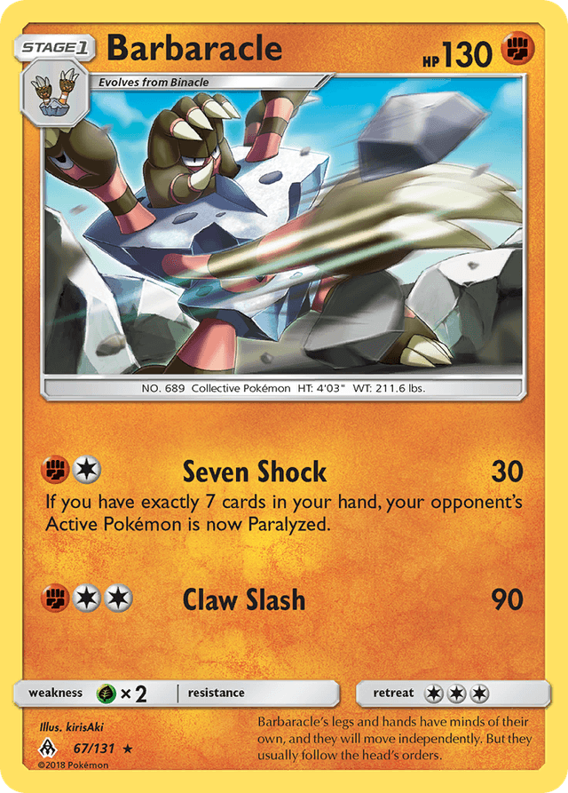 Carta Barbaracle 67/131 do set Forbidden Light — Pokémon TCG | Bynx