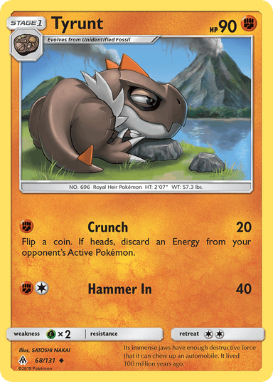 Carta Tyrunt 68/131 do set Forbidden Light — Pokémon TCG | Bynx
