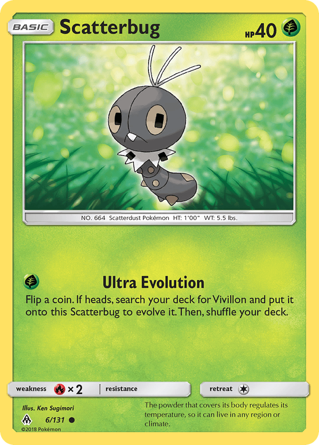 Carta Scatterbug 6/131 do set Forbidden Light — Pokémon TCG | Bynx