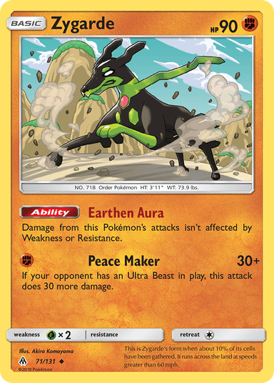 Carta Zygarde 71/131 do set Forbidden Light — Pokémon TCG | Bynx