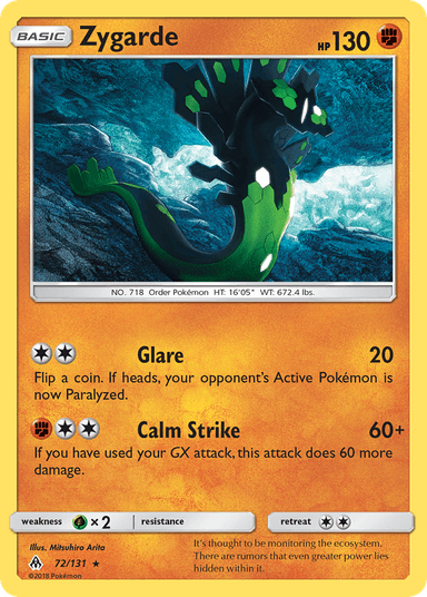 Carta Zygarde 72/131 do set Forbidden Light — Pokémon TCG | Bynx