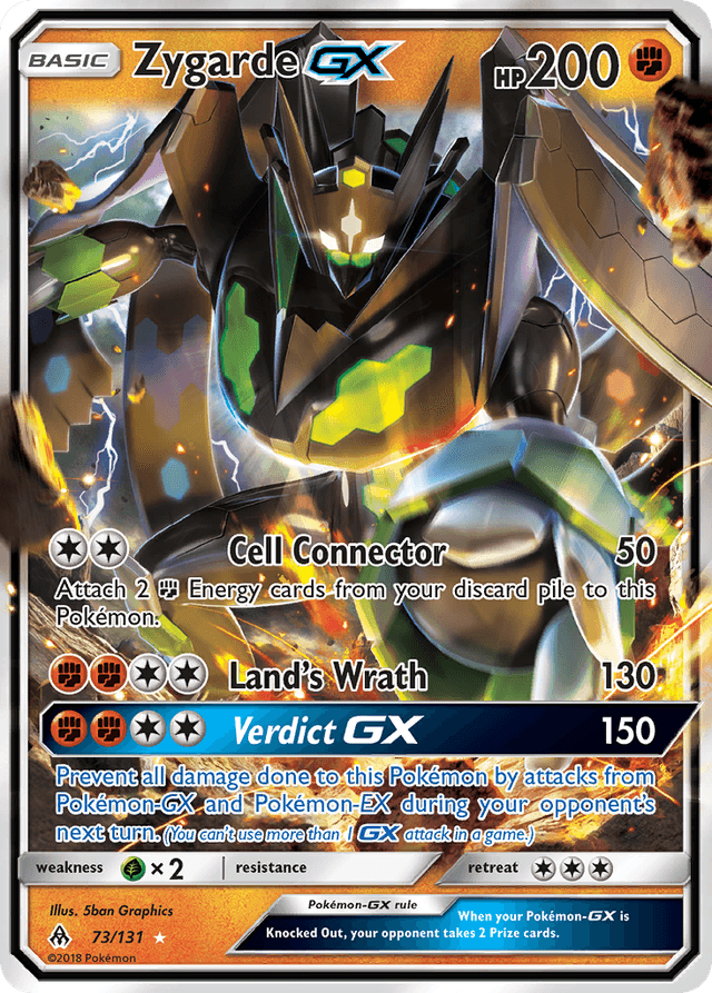 Carta Zygarde-GX 73/131 do set Forbidden Light — Pokémon TCG | Bynx