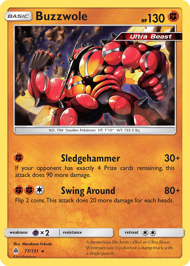 Carta Buzzwole 77/131 do set Forbidden Light — Pokémon TCG | Bynx