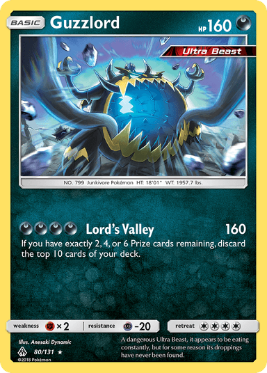 Carta Guzzlord 80/131 do set Forbidden Light — Pokémon TCG | Bynx