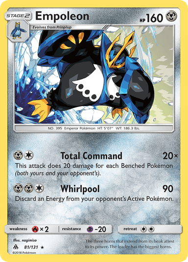 Carta Empoleon 81/131 do set Forbidden Light — Pokémon TCG | Bynx